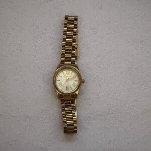 Michael Kors Gold Tone Roman Numeral Watch | Needs Battery